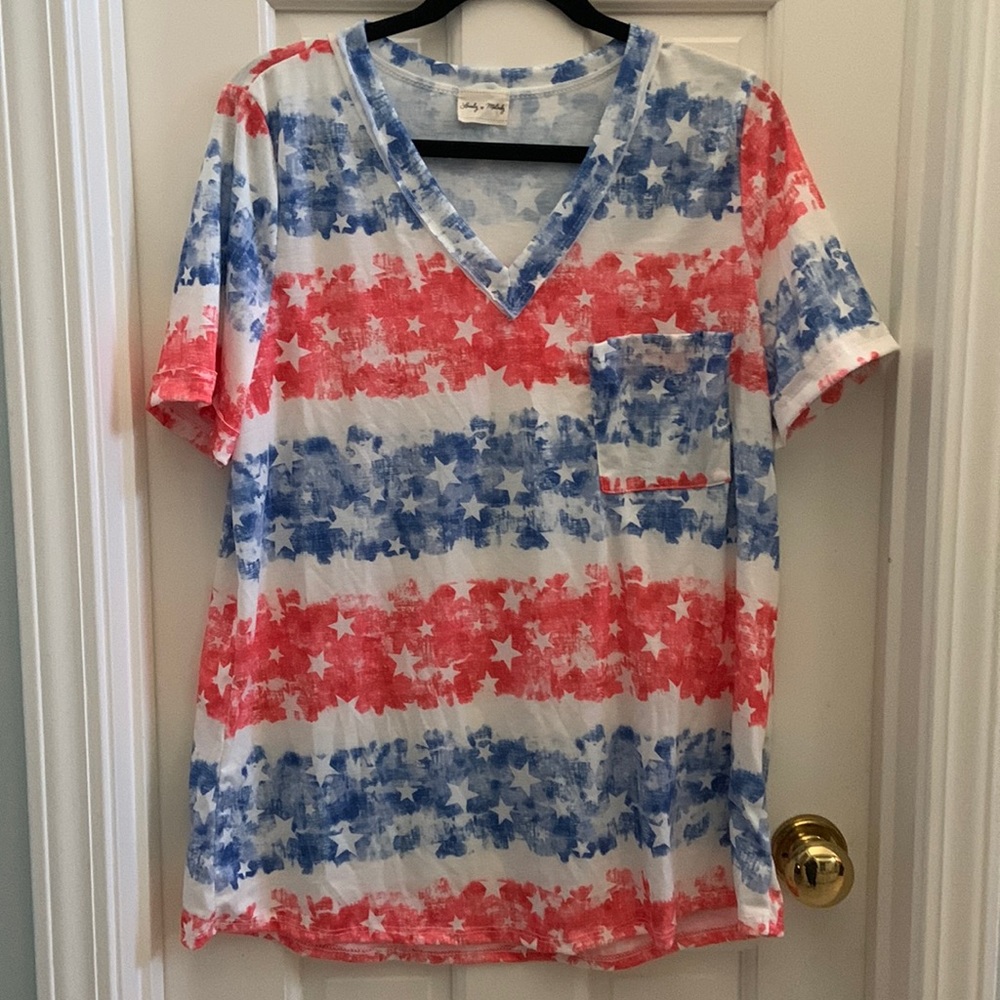 Lovely Melody patriotic tee